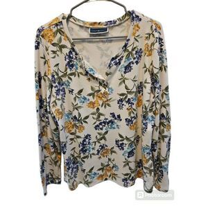 KAREN SCOTT FLORAL SZ XL shirt